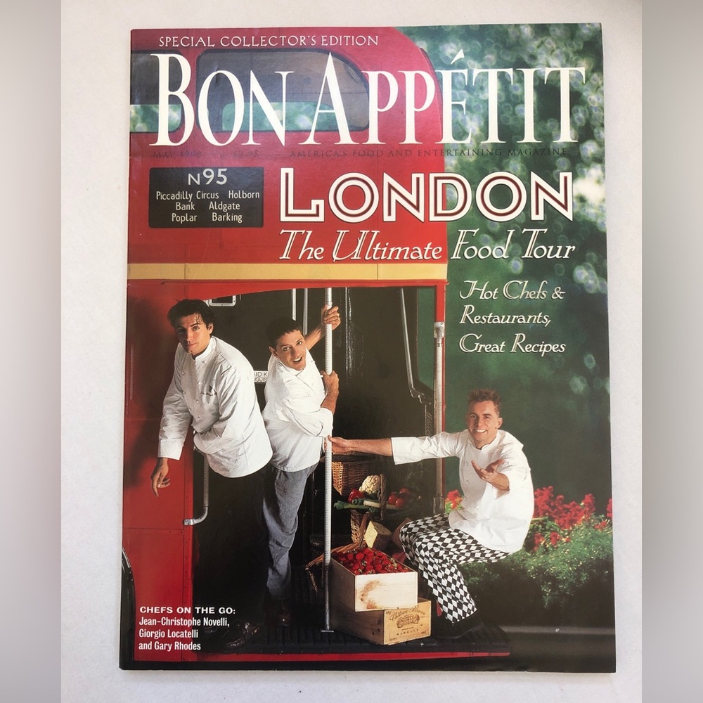 Bon Appetit London Special Collector's Edition May 1998 Vol 43 No 5 Recipes